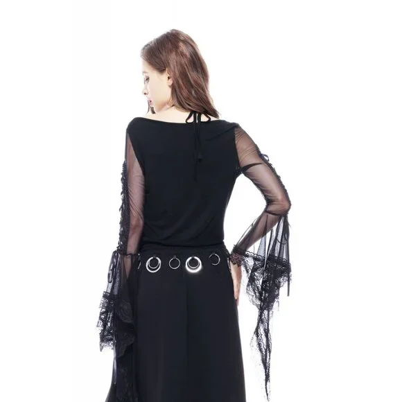 Romantic Delusions Pentagram Lace Top - Picture 5 of 9